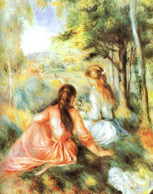 Pierre Renoir In the Meadow Norge oil painting art